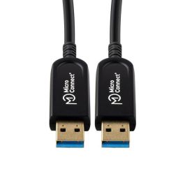 MicroConnect Cable USB 3.2 Gen 1 Fibra Óptica Premium Activo, Delgado y Flexible, 15m para Conexión a Larga Distancia