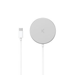 Cargador Inalámbrico KSIX MagniBoost Blanco Cargador Inalámbrico KSIX MagniBoost Blanco