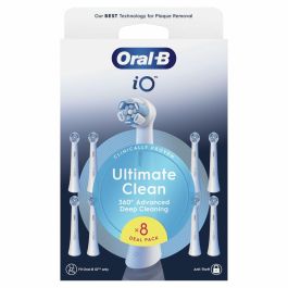 Oral-B ORA8700216778435 Recambios iO Ultimate Clean – Pack de 8 cabezales de cepillo de dientes eléctricos en blanco