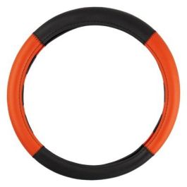 Abc Funda Volante Grip Negro-Rojo INT30169, Diseño Deportivo, Universal, 100% Poliéster