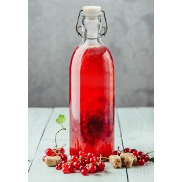 La Mediterranea Botella Vidrio Tapon Clasico 1L