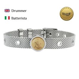 Pulsera Unisex Drummer Talent Jewels TJA-4-01-01-1-235 Plateado