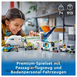 LEGO City Avi3n de Pasajeros 60367, Juego Construcci3n 913 Piezas, 7+ A1os