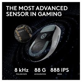 Logitech PRO X Superlight 2 Ratón Gaming Inalámbrico Lightspeed Blanco Óptico 32000 DPI 0,5 ms