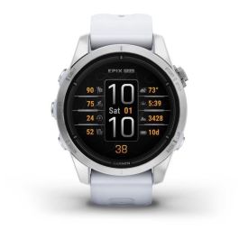 Garmin epix Pro (Gen 2) Reloj Inteligente 3,05 cm (1.2") AMOLED 390 x 390 Pantalla Táctil Plata Blanco Wifi GPS