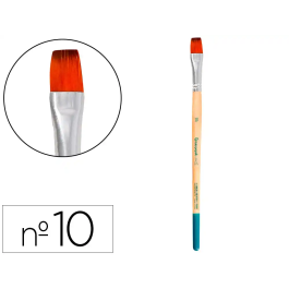 Liderpapel Pincel nº 10 Punta Plana Pelo Sintético Certificado FSC para Acrílica y Acuarela Precio: 35.2957. SKU: B19HPBGRF4