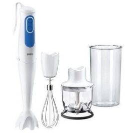 Braun MQ3025WH Batidora de mano con mini picadora y taza medidora 600ml, tecnología PowerBell Plus y Control Splash antisalpicaduras, Blanco y Azul Precio: 48.59000025. SKU: S7112973