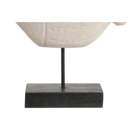 DKD Home Decor Hangzhou design 26b Decoración Mediterráneo Blanco 7 x 19.5 x 16.5 cm (4 Unidades) Cemento Metal Pez
