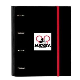 Safta Carpeta de Anillas 4x35 mm Mickey Mouse "Mickey Mood" - Tapas Duras, Cierre de Goma, Recambio 100H A4, Hojas Cuadriculadas 5x5 mm Precio: 10.69000031. SKU: S4308273