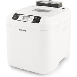 H.Koenig BAKE340 Máquina de pan automática con dispensador de cereales, 12 programas (incluye sin gluten), 650/800g, 550W, LCD
