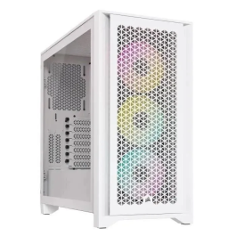 Corsair ICUE 4000D RGB Airflow CC9011241WW Torre Central con 3 AF120 RGB Elite Fans Blancos