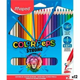 Lápices de colores Maped Color' Peps Strong Multicolor 24 Piezas (12 Unidades)