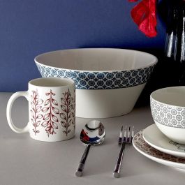 Home Deco Factory Taza Mug 350 Ml Cottage Rojo