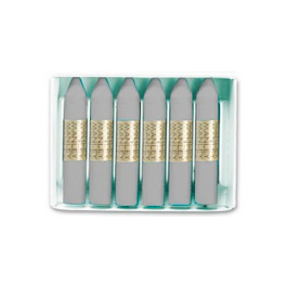 Manley 60 mm 72 Ceras Escolares 60 mm 12 Unidades Estuche Gris