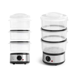 Vaporera 3 niveles acero inoxidable 500W 2.5L Argon 23x39.5x19.5 cm (6 Unidades) Precio: 173.5866. SKU: B1B6RPHWR5