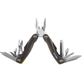 Ryobi RYO4892210201249 Alicates Multifunción 14 en 1 con Tijeras, Cuchillo, Destornillador, Sierra, Lima y Más Herramientas Esenciales