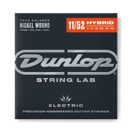 Dunlop Cuerdas Guitarra Eléctrica Níquel 11-52 para Tonos Nítidos y Graves Dinámicos
