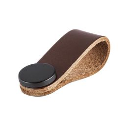 Tirador Colgante Piel Modelo Flexa 22X70 Acabado Marron - Negro Dist. Agujero Colgante 22X70 Viefe Precio: 10.69000031. SKU: B1EBKSAPM4