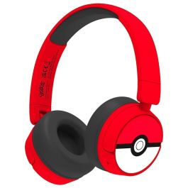 Redstring PK1000 Auriculares Kids Bluetooth Pokémon Poke Ball Rojo - Inalámbrico/Alámbrico, Circumaural, para Juego