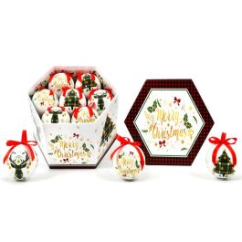 DKD Home Decor Adornos Colgantes Navidad Tradicionales Multicolor PVC - Set 14 piezas, 21x15.5x24 cm