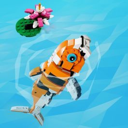 LEGO 31129 Creator 3 en 1 Su Majestad el Tigre, Set de Construcción de Juguetes de Animales para Niños y Niñas 9+ años