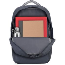 Rivacase 7567 Mochila Portátil 17.3 Pulgadas Prater - Protección Antirrobo, Carga USB, Gris Oscuro