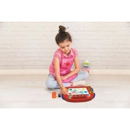 LEXIBOOK Pizarra Magnética Super Mario Bros con 3 Sellos y Estilete para Niños +2 Años