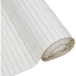Nature NAT8711338532454 Biombo de caña de PVC de doble cara, 1 x 3 m, 1600 g/m², Opaco 4/5, Anti-UV, Blanco Precio: 58.49999947. SKU: B159N6BX3K