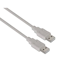 NANO CABLE Cable USB 10.01.0302 USB 2.0 A/M - USB 2.0 A/M 1M Beige