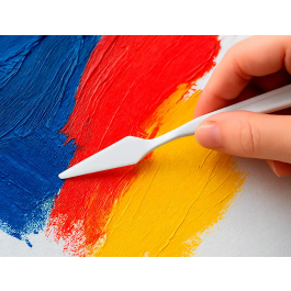 Liderpapel Espatulas para Pintura de Plástico Juego de 5 Unidades Tamaños Surtidos