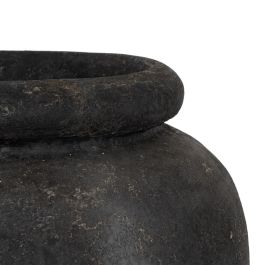 Jarrón Gris Fibra de Cemento Decoración 62 X 62 X 120 cm