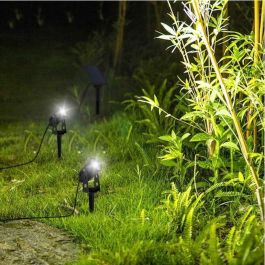 Lumisky LUM3666162003241 Focos Solares Dobles 2 en 1 para Pegar o Fijar Roundy H27 cm LED Blanco Frío