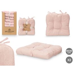 Set 2 Cojines Silla Rosa 40x40 cm - Giftdecor (6 Unidades) Precio: 65.49999951. SKU: B1AW6MS7Y3