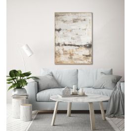 DKD Home Decor Cuadro Urban Abstracto de Lienzo y Pino Blanco Beige 180x130 cm DKD Home Decor Cuadro Urban Abstracto de Lienzo y Pino Blanco Beige 180x130 cm