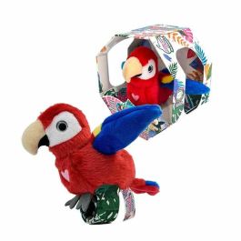 Famosa Peluche Pajarito Happy Yappers Canta Mueve Las Alas Repite Lo Que Dices 18x18x5 cm