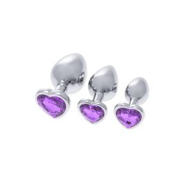 Plug Anal S Pleasures Plateado Lila Plug Anal S Pleasures Plateado Lila