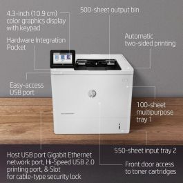 HP Impresora laser monocrono laserJet Enterprise M611dn