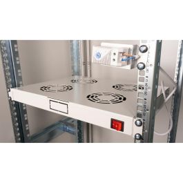EQUIP Módulo de Ventilación 19" para Armarios Servidor - 4 Ventiladores RAL7035