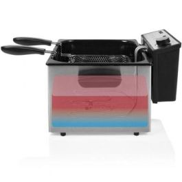Princess 185000 Freidora Semiprofesional 3270W 5L con Zona Fría y 3 Cestas 01.185000.01.001
