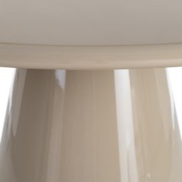 Mesa Comedor Alto Brillo Taupe Dm 120 X 120 X 75 cm