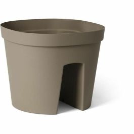 Garden ID 05011307 Maceta Balaustrada Smile Taupe 30 cm con Reserva de Agua, Reciclada y 100% Reciclable