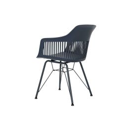 Silla Scandi DKD Home Decor Azul Marino 57 x 80.5 x 57 cm