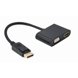 Gembird A-DPM-HDMIFVGAF-01 Cable Adaptador DisplayPort Macho a HDMI y VGA Hembra, 0,1 m, Negro Precio: 18.49999976. SKU: S5616530
