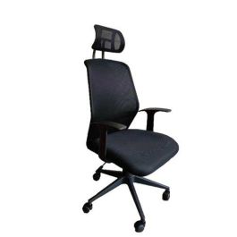 Silla Piqueras Y Crespo Parolis Giratoria Ergonomica Brazos Fijos Cabecero Incluido Regulable En Altura Mecanismo Basculante Ruedas Nylon Respaldo Malla Transpirable Negro Y Asiento Tapizado 3D Negro Precio: 216.9973949. SKU: S5703715