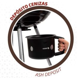 Aktive Barbacoa de Carbón Redonda con Tapa 57x86 cm