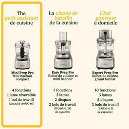 Cuisinart CUI3030050195804 Picadora eléctrica ECH4E Mini Prep Pro 250 W 900 ml Gris