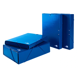 Liderpapel Carpeta Proyectos Folio Lomo 30mm Cartón Forrado Azul