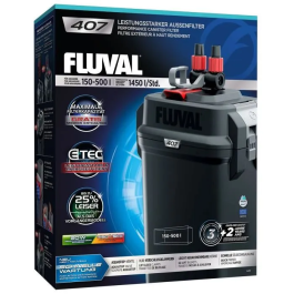 Fluval Filtro Exterior Serie 07 Modelo 407 para Acuario Potente y Silencioso 25% 7407