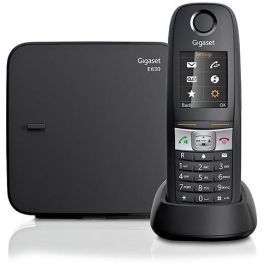 Gigaset E630 Teléfono DECT Inalámbrico Analógico IP65 Resistente Agua Polvo Schwarz, 200 Contactos, SMS, Modo ECO, Alerta Vibratoria