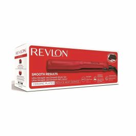 Revlon RVST2176 Plancha de Pelo de Cerámica 200°C con Cepillo y Funda Térmica, Set 3 pz Smooth Results